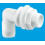 McAlpine McAlpine FTC1AWH Bent Tank Connector with ¾" BSP Threaded Outlet 1