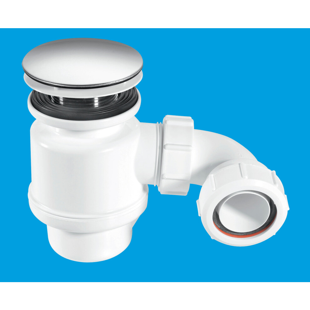 Mcalpine Stw8-M 50Mm Water Seal Resealing Shower Trap With Multifit Outlet