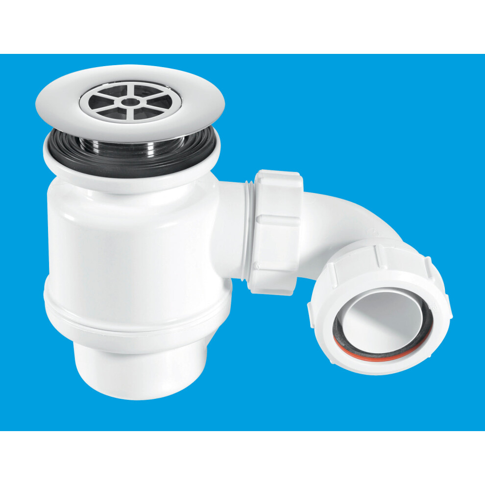 Mcalpine Stw8-Rb 50Mm Water Seal Resealing Shower Trap With Multifit Outlet