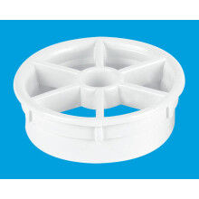 McAlpine STWGR-WH 1-1/2 Inch Shower Grid - White Debris-Blocking Grid for McAlpine Traps