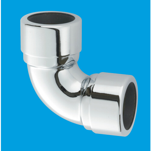 McAlpine McAlpine 32A-CB Chrome Plated Brass 90 Compression Bend 32mm