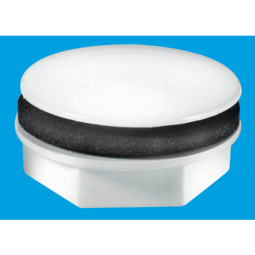McAlpine McAlpine TAPSTOP-WH White Plastic Tap Hole Stopper: 17mm long thread