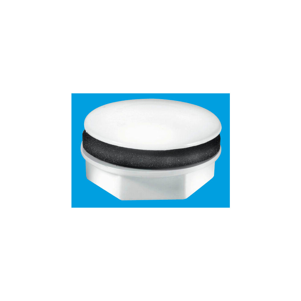 McAlpine TAPSTOP-WH White Plastic Tap Hole Stopper: 17mm long thread