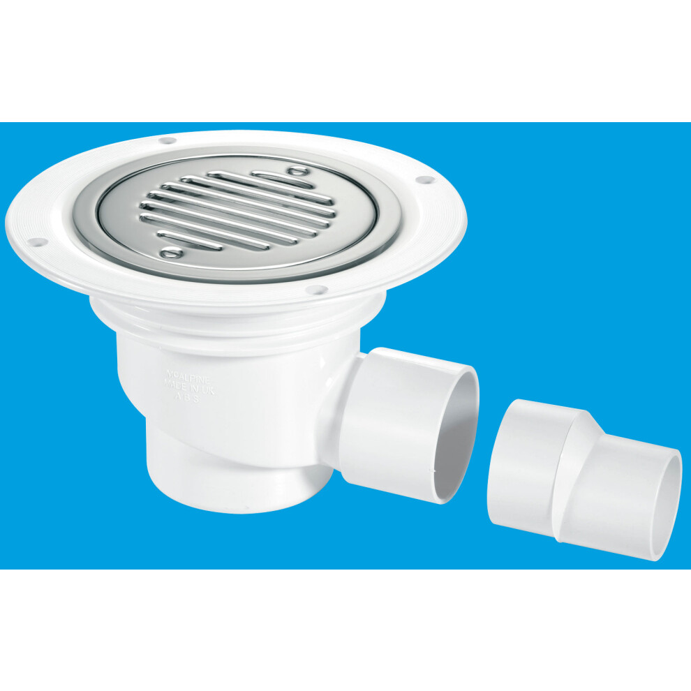 Mcalpine Tsg1ss-Sl-Sc 75Mm Water Seal Gully With Horizontal Outlet For Sheet Flooring