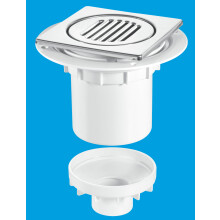McAlpine TSG2-T150SS 75mm Water Seal Gully with Vertical Outlet for Tiled or Stone Floors
