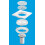 McAlpine McAlpine TSGCONV White Plastic Sheet Floor to Tiled Floor Gully Conversion Kit 1