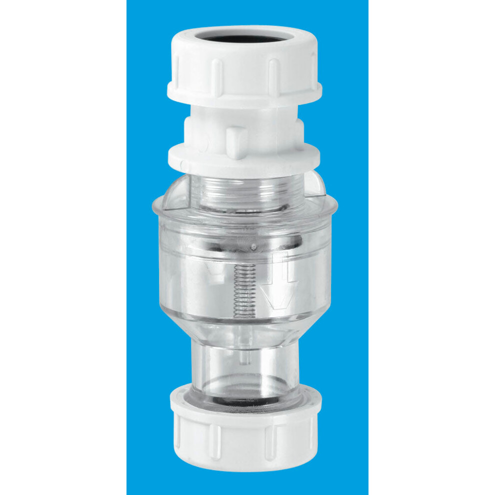 McAlpine TUN5-CL Tunvalve Straight Through (Clear)