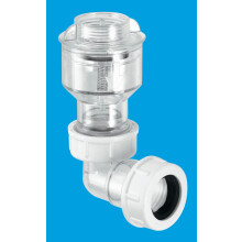 McAlpine TUNVALVE Tunvalve (Clear) with ¾" female thread for connection to WC overflow outlet x 19/23mm Universal Outlet