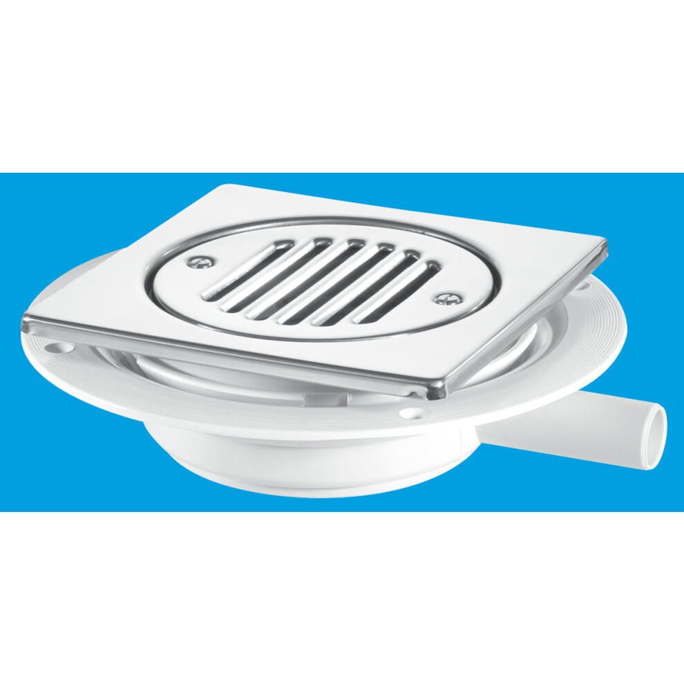 Mcalpine Usg1t6ss Untrapped Gully With 22Mm Outlet For Tiled Or Stone Floors