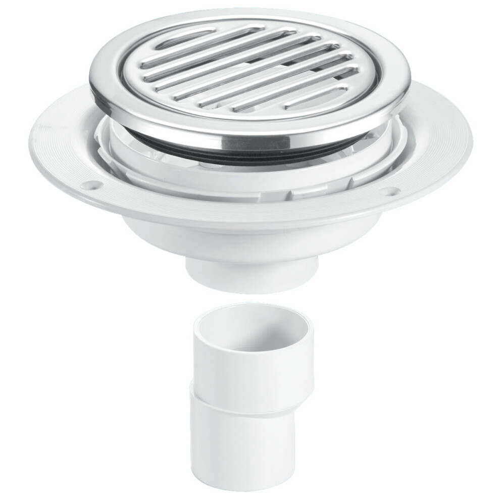 Mcalpine Usg2-R125ss Untrapped Gully With 2" Vertical Outlet With 2" X 1½" Reducer And Round Tile
