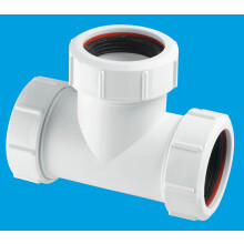 McAlpine V1MX 1½" Equal Slip Tee with Universal Connections