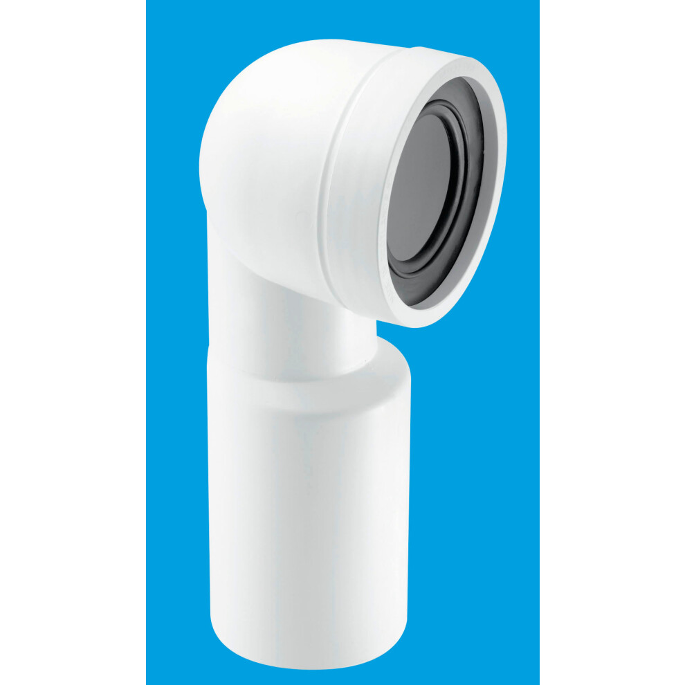 McAlpine WC-CON9 90 Bend Adjustable Length Rigid WC Connector