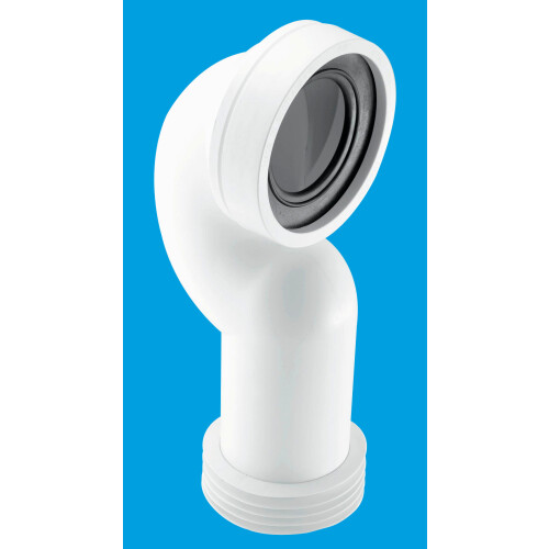 McAlpine McAlpine WC-CONQ 4"/110mm 90 Space Saving Bend Adjustable Length Rigid WC Connector