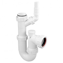 McAlpine WM15V Adjustable Sink Trap with 135 Swivel Nozzle with Anti-Syphon (Silentrap)
