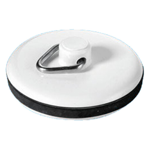 McAlpine McAlpine WP1T 1½" White Plastic Plug with Rubber Seal With Triangle