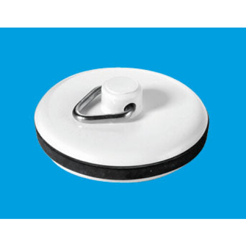 McAlpine McAlpine WP2T 1¾" White Plastic Plug with Rubber Seal With Triangle