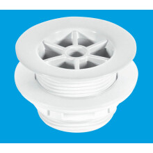 McAlpine WS5 1½" Shower Waste: 70mm White Plastic Flange x 1½" Tail: Backnut Model