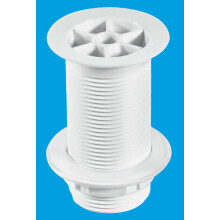 McAlpine WU1A White Plastic Flush Flange Urinal Waste