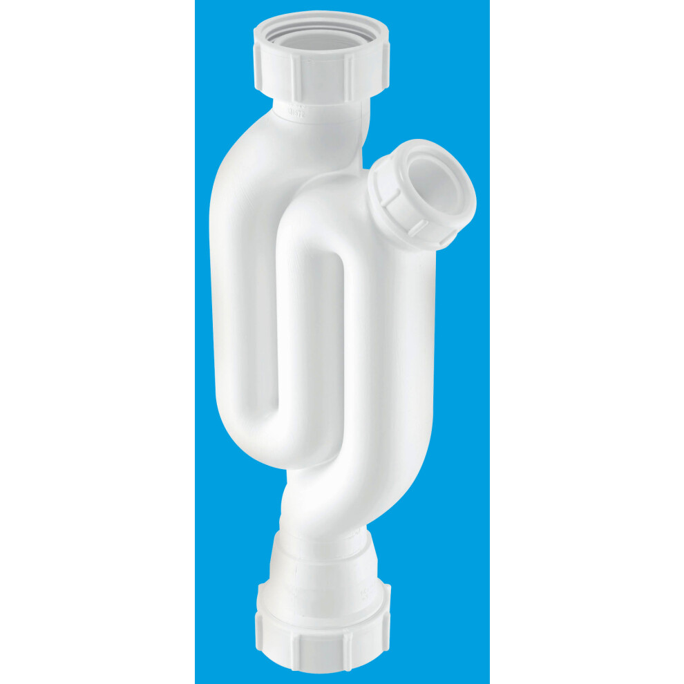 Mcalpine X10a 75Mm Water Seal Straight Through Trap With Multifit Outlet And Two Cleaning Eyes