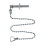 McAlpine McAlpine 10" Chrome Plated Chain and 2 Triangles, Stay and Nut CH10 1