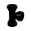 McAlpine McAlpine Black Multifit Swept Tee 1.50" V1M-BL 1