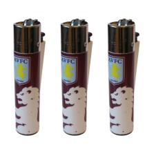 Clipper Aston Villa Football Club Refillable Gas Lighters x 3