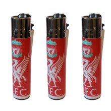 Clipper Liverpool Football Club Refillable Gas Lighters x 3