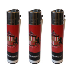 Clipper Sunderland Football Club Refillable Gas Lighters x 3
