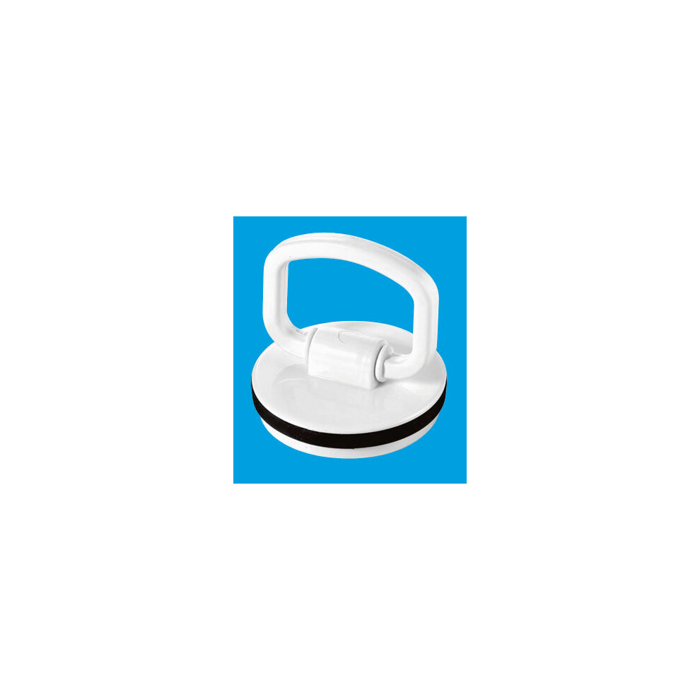 Mcalpine Wp2h 1Â¾" White Plastic Plug With Rubber Seal And Handle 5036484006653