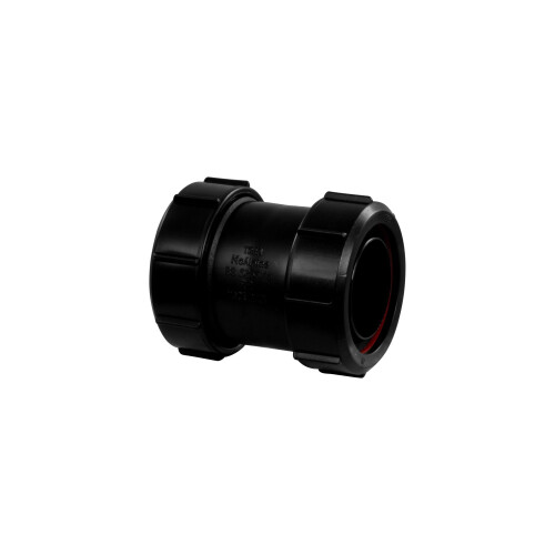 McAlpine McAlpine Black Multifit Straight Connector 1.50" T28M-BL