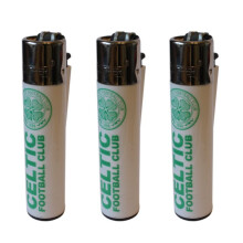 Clipper Celtic Football Club Refillable Gas Lighters x 3