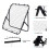Homcom HOMCOM Rebounder Net Kids Adults Football Training Aid Adjustable Black 5