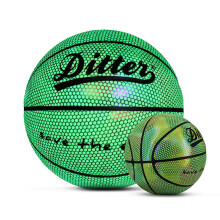 (style 2) Holographic Basketball Sports Glowing Reflective Luminous Basketball Gift