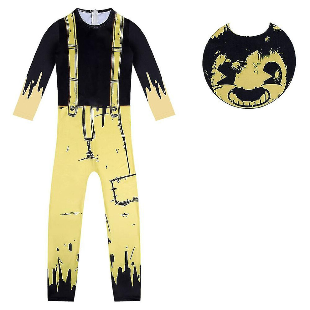 (11-12 Years) Kids Bendy And The Ink Machine Cosplay Costume Halloween Fancy Dress Not,Specified