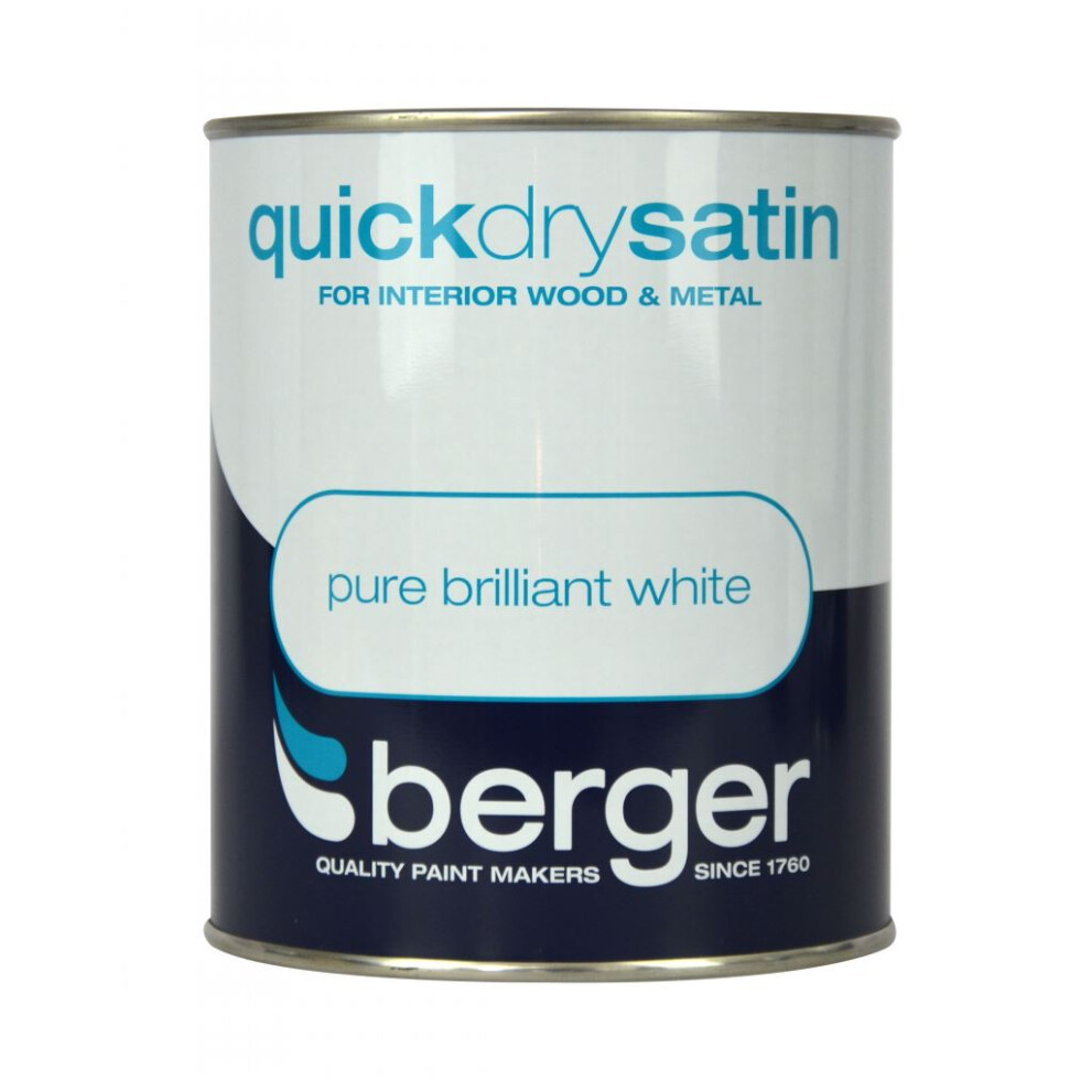 Berger - Quick Dry Satin 750ml - Brilliant White