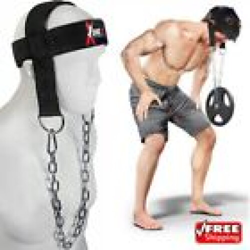Neck exercise Training Head Harness Weight Lifting Adjustable Chain 1