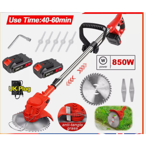 24V Cordless Electric Strimmer Grass Trimmer Garden