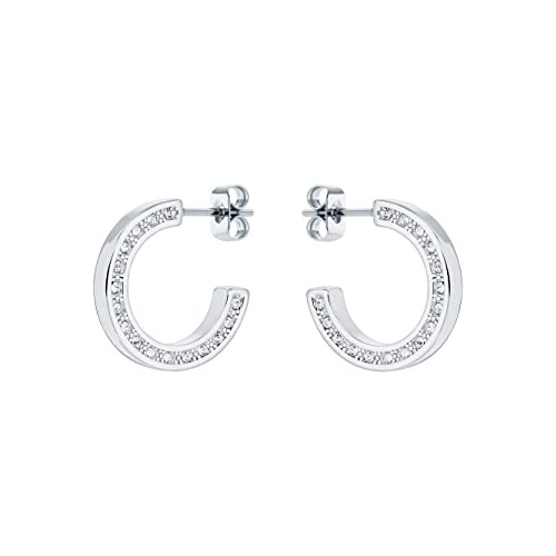 Ted Baker Ted Baker Senatta Crystal Hoop Earring (Silver Tone/Crystal)