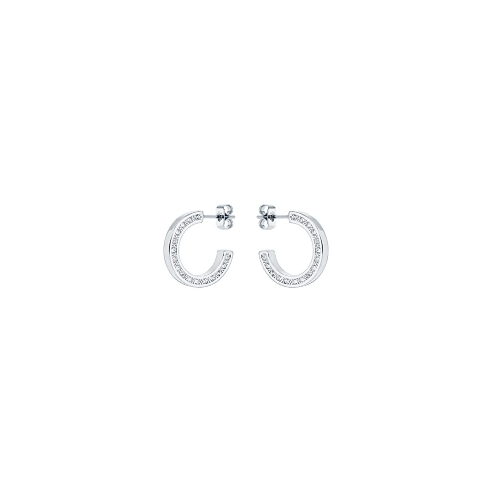 Ted Baker Senatta Crystal Hoop Earring ( Tone/Crystal) Silver