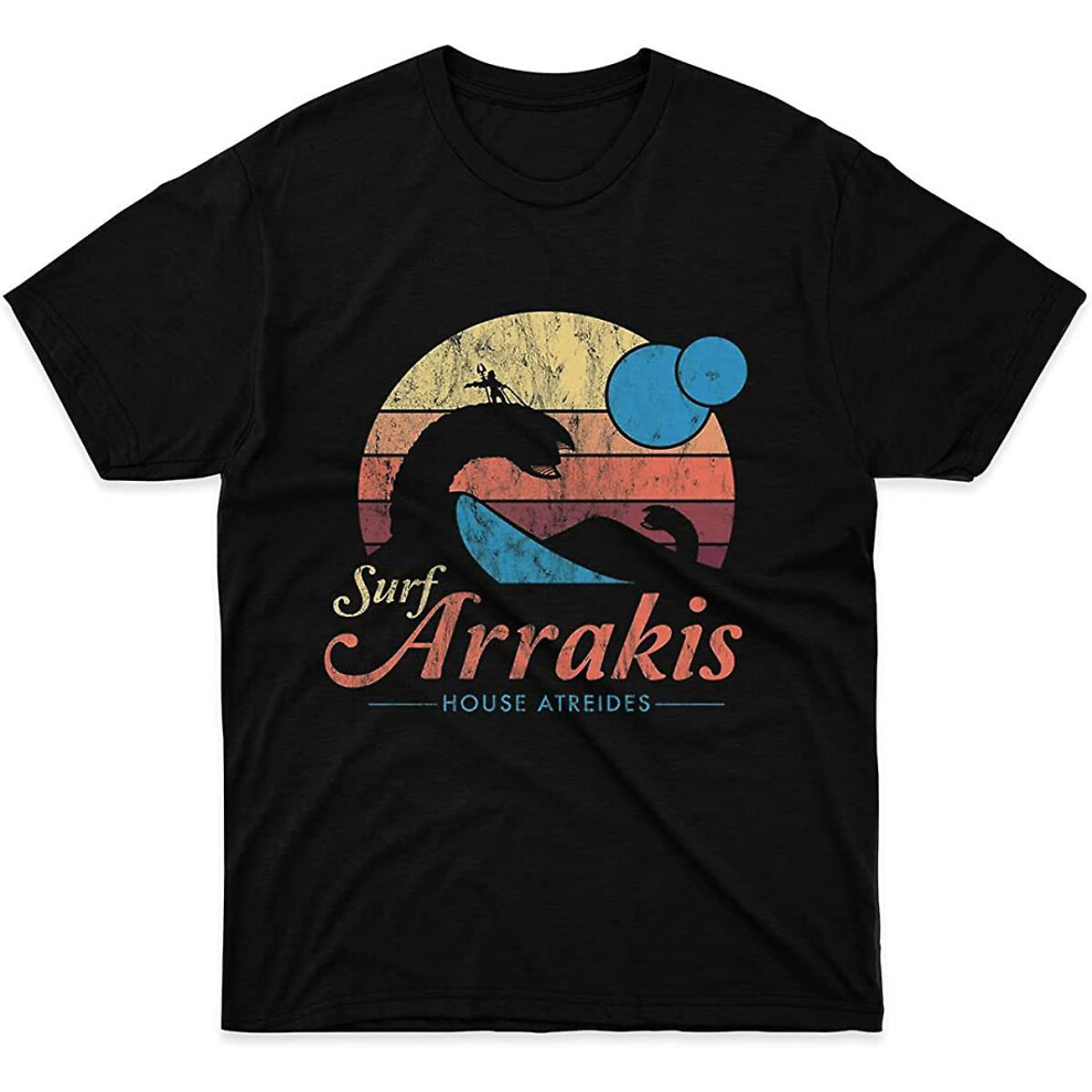 (M) Mens Womens Tshirt Visit Arrakis - Vintage Distressed Surf - Dune - Sci Fi Shirts For Men Women Dad Gift Friends
