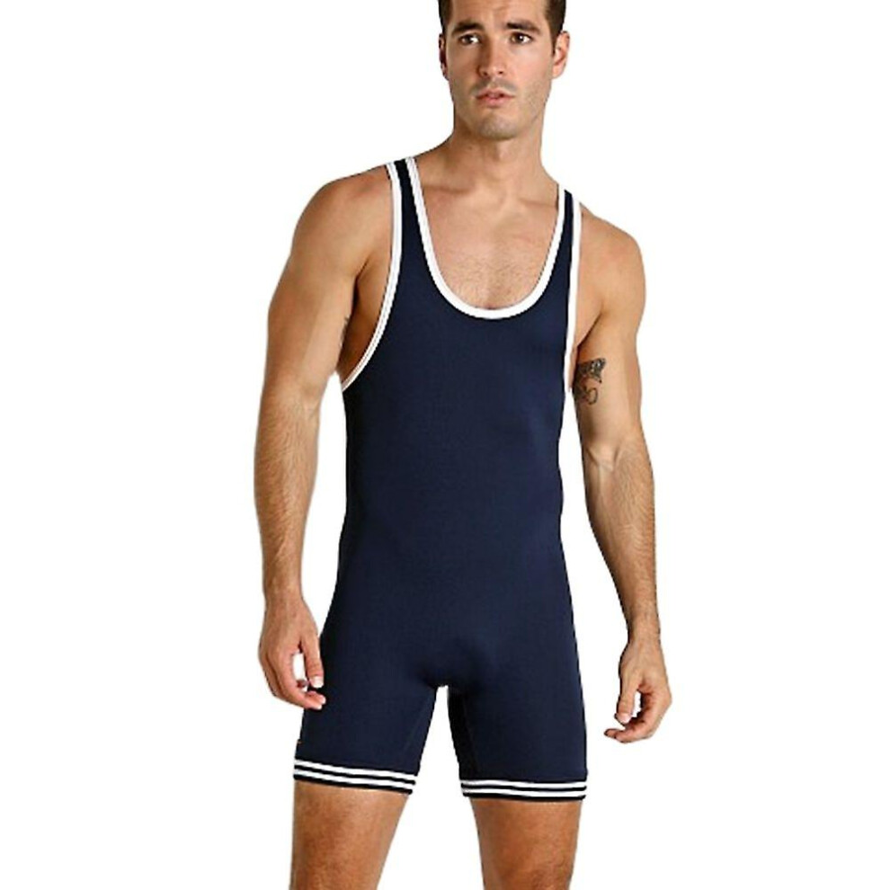 (Type 3(80765), M) Pro Mens Sleeveless Classic Wrestling Singlets Suit Boxing Skinsuit Weightlifting Clothing Gym Training Wrestling Match Tights