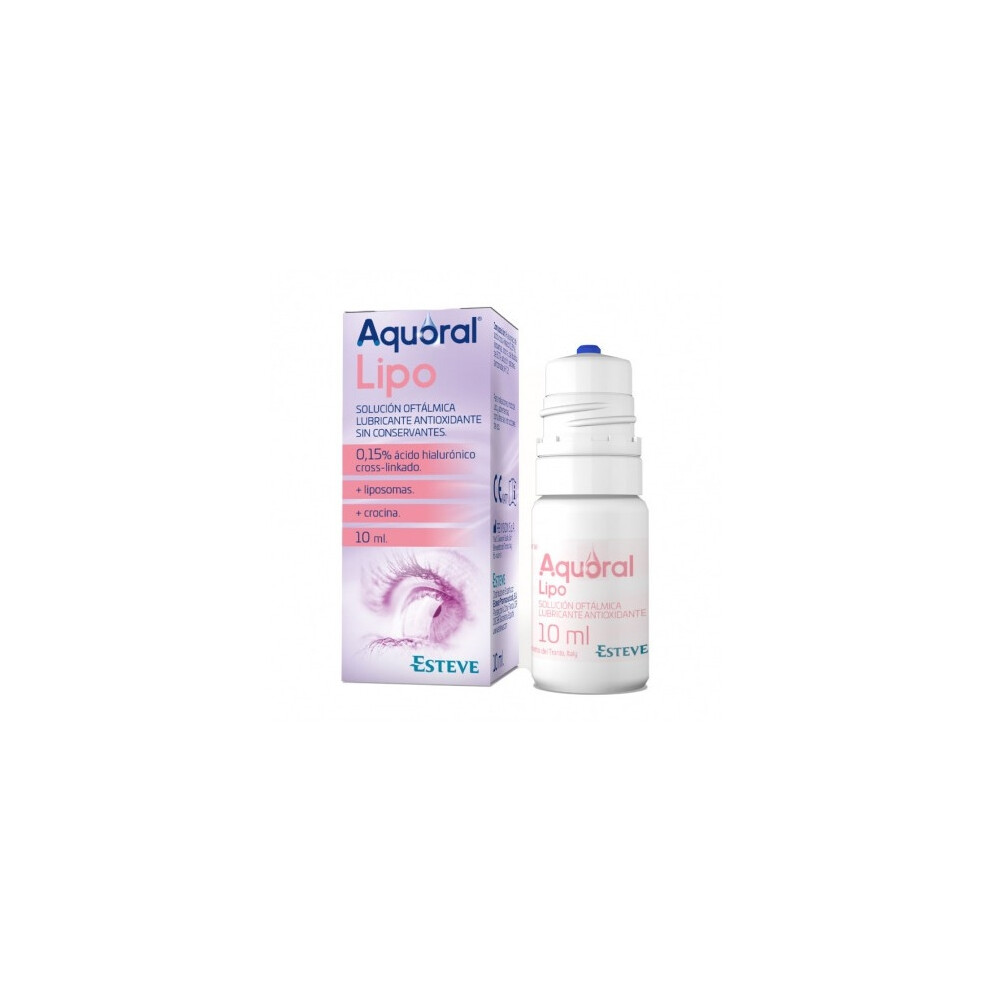 Esteve Aquoral Lipo Ophthalmic Solution Antioxidant Lubricant 10Ml