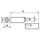 Hinge 60mm Stainless drop profile weldable fixed pin - 1pair - 2pcs 6