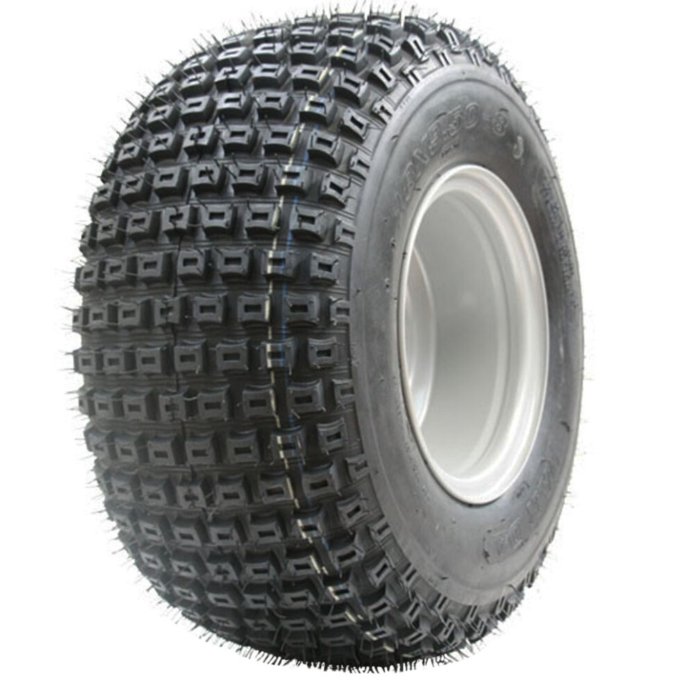 Parnells 18X9.50-8 Knobby Atv Wheel Tyre Fitted On Steel Rim 4Ply Quad 25Mm Ball Bearings