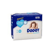 DODOT SENSITIVE Couches Taille 0 - Nouveau-nés moins de 3kg - Pack de 24