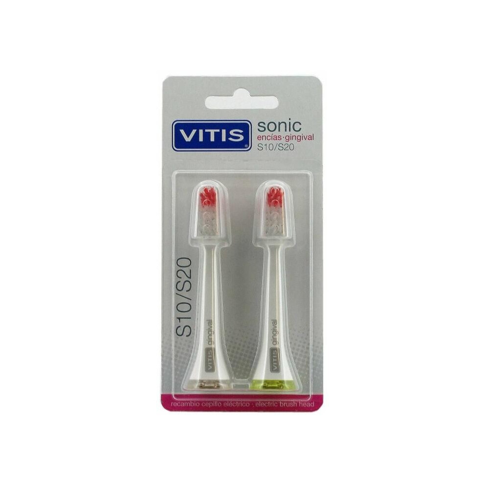 Vitis Spare Part Electric Toothbrush For Delicate Gums 2 Units