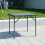 80cm Black Square Rattan Folding Table 4 Folding Chairs 3