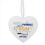Twinkle Twinkle Little Star Blue Hanging Heart Ceramic Keepsake 1