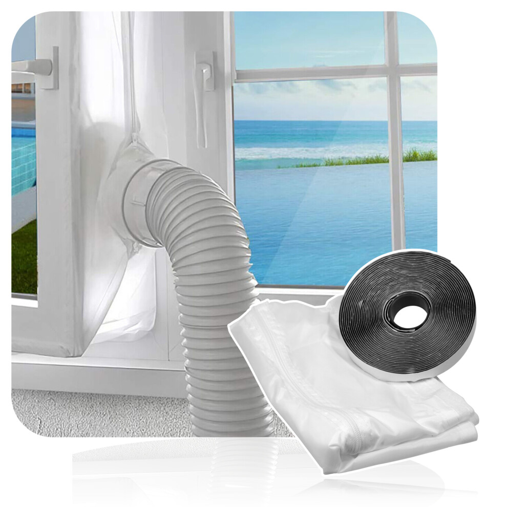 3m Window Seal Kit for Portable Air Conditioning Sealing Zip Hose Vent Universal