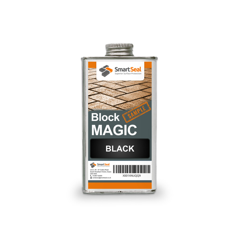 (Black, 150ML Sample) Smartseal Block Magic - Re-Colouring Block Paving Sealer. Superior to Concrete Paint, Transform Old Driveways - Easy to Apply